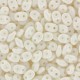 SuperDuo Beads 2.5x5mm Saturated White